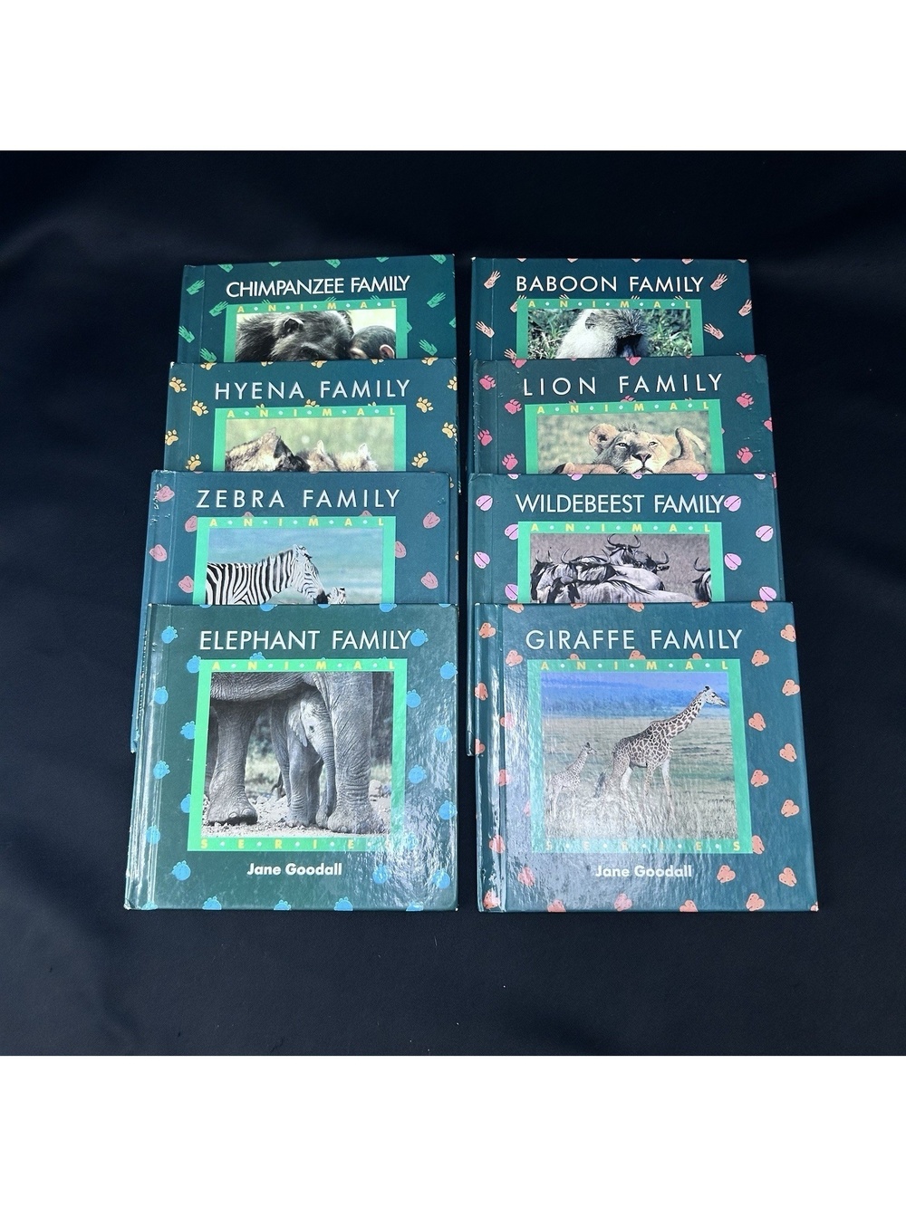 Jane Goodall Animal Family Series All 8 Books Hardcover Kids Wildlife Series